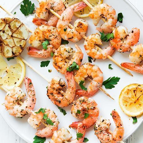 Garlic & Herb Marinated Prawns